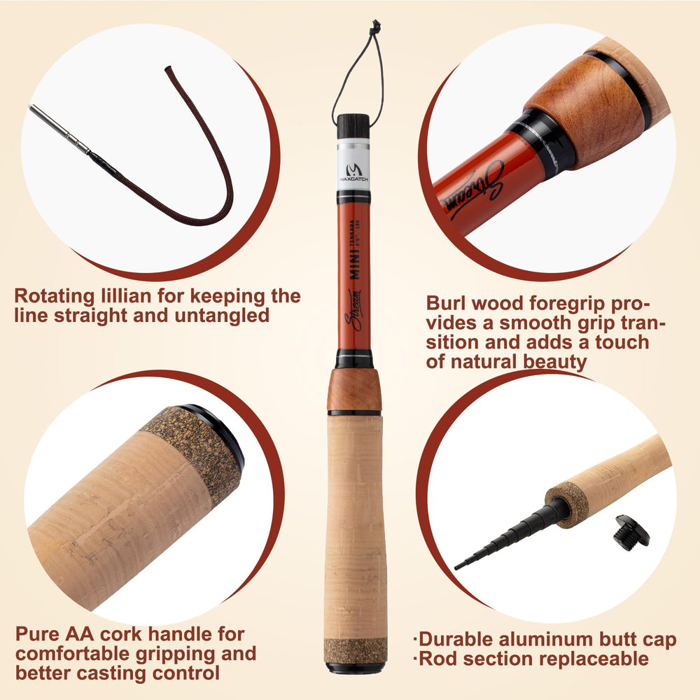 Maxcatch Stream Mini Tenkara Rod 5ft (150cm) full length