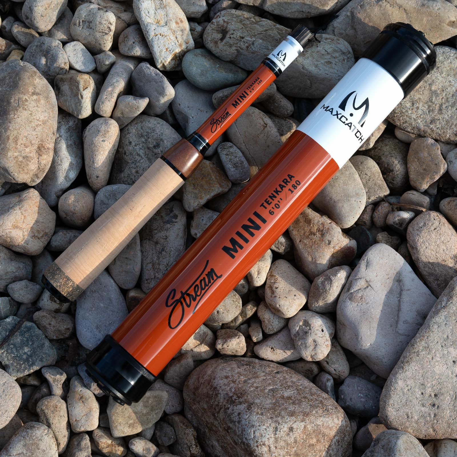 Maxcatch Stream Mini Tenkara Rod in storage box