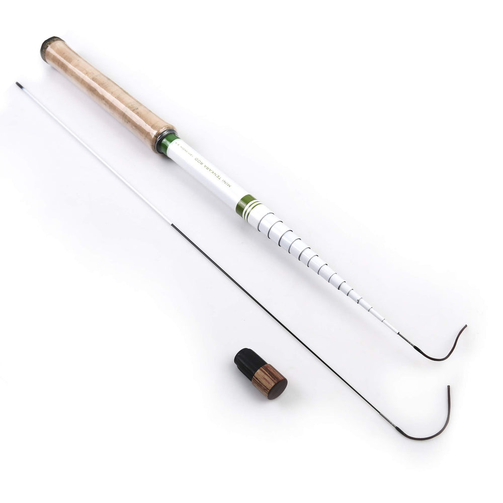 Maxcatch tenkara rod 12ft extended for longer reach in bigger water scenarios.