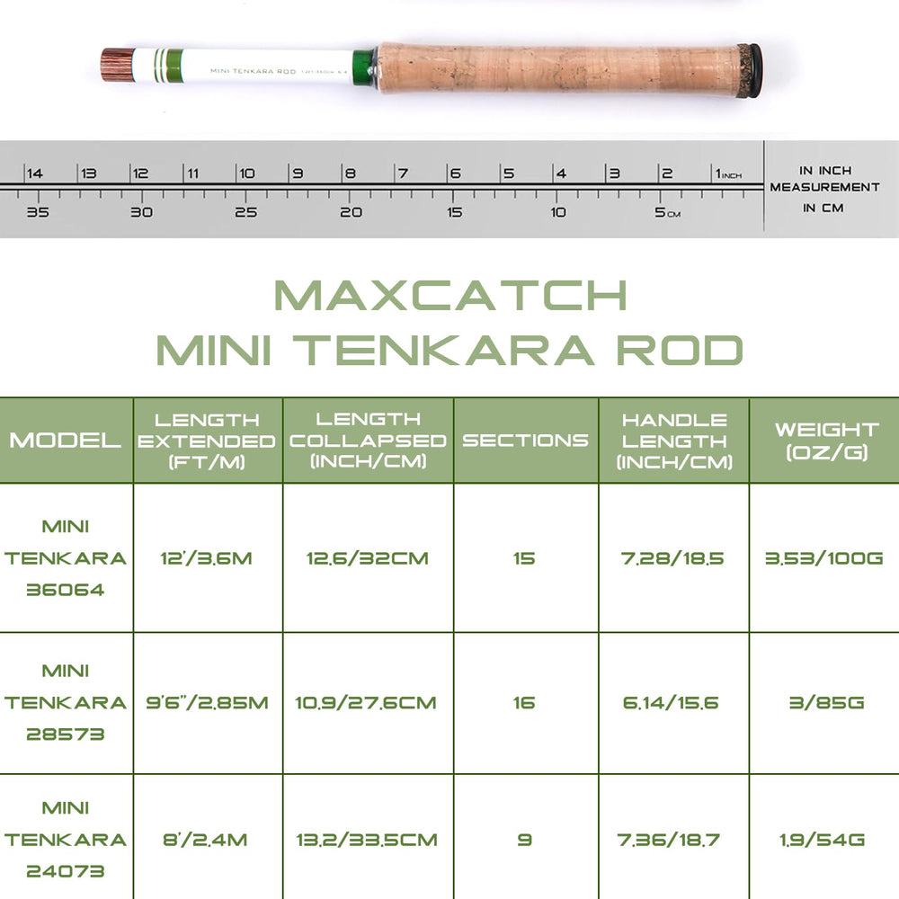 Maxcatch tenkara rod 9ft6 in use, balanced action for small-to-medium fish.