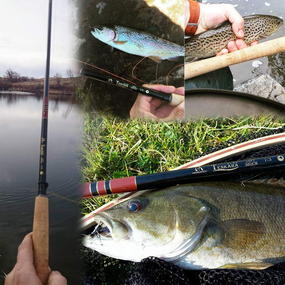 MAXIMUMCATCH Tenkara rod quick assembly highlights travel-friendly setup.