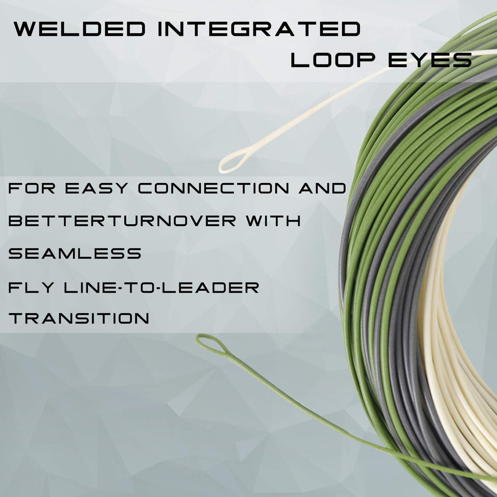 90ft fly line with DT3F–DT6F weight range illustration
