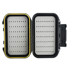 Front view of Maxcatch waterproof fly box
