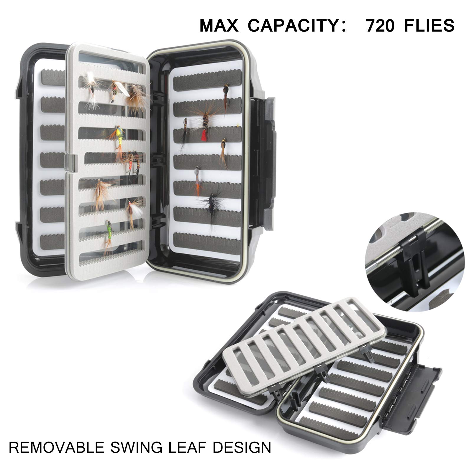 Stainless steel hinge on Maxcatch waterproof fly box