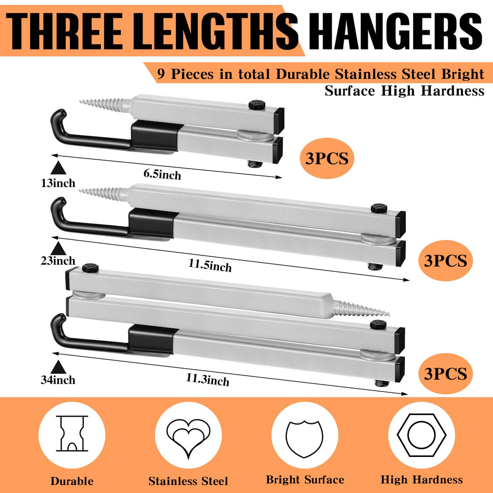 Maxcheck bow hanger 23-inch gray, versatile tree-stand hanging option.