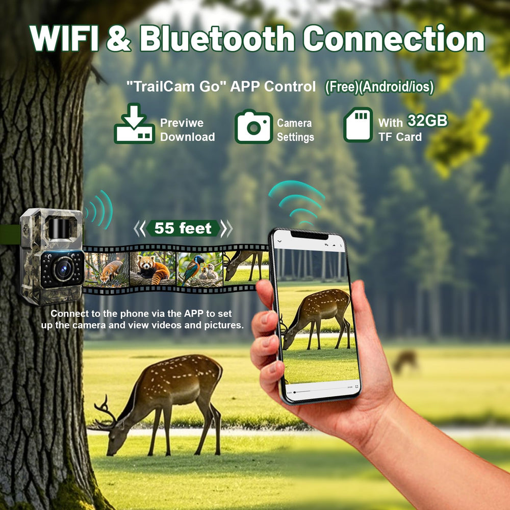 MAXDONE 48MP wildlife photo captures crisp daytime images for trail records.