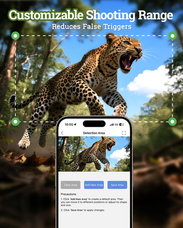 MAXDONE customizable detection zones optimize capture while reducing false triggers.