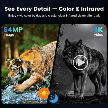 MAXDONE Night Vision Goggles 600m viewing range for distant wildlife scenes.