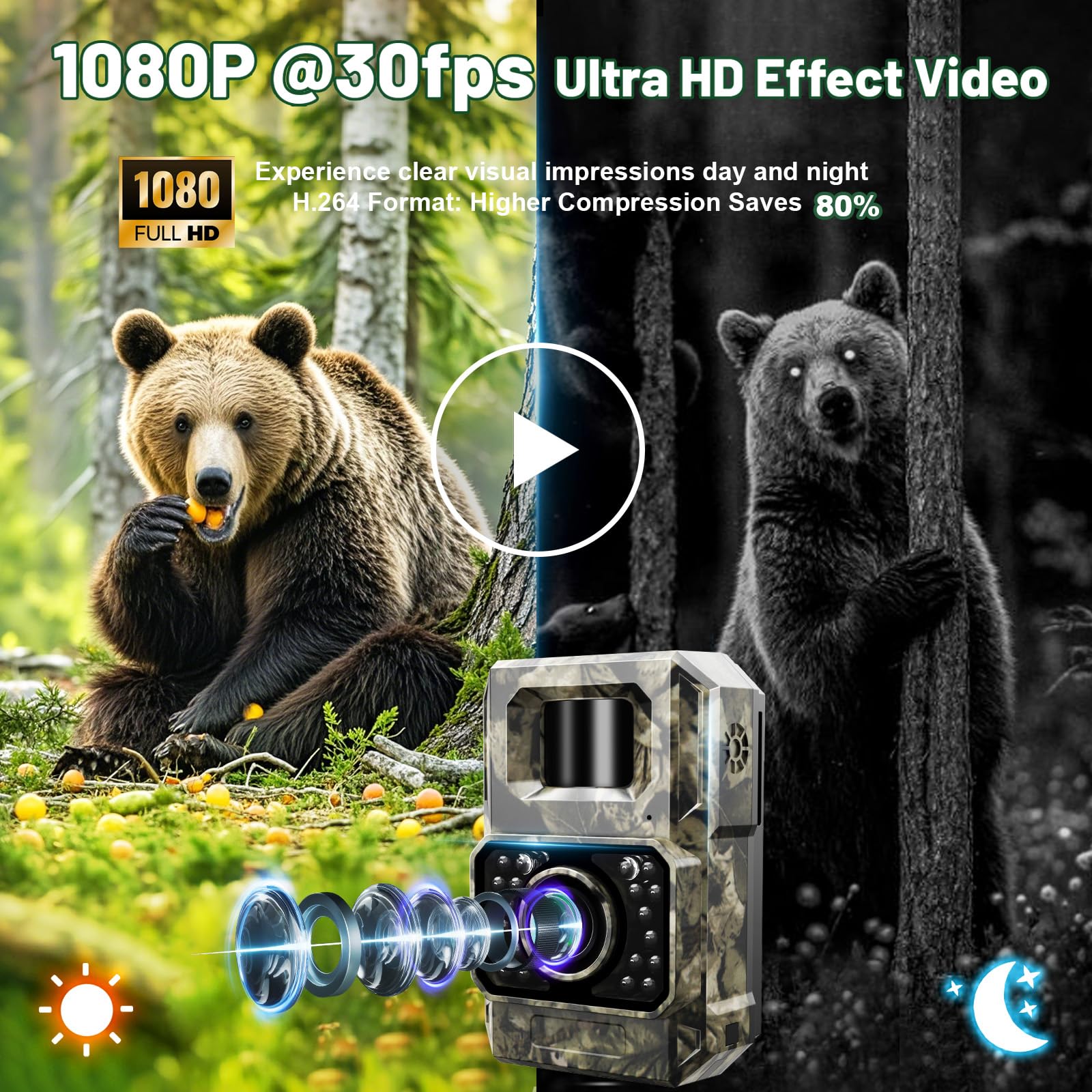 MAXDONE rechargeable battery powers hundreds of 15-second clips, reducing maintenance needs.