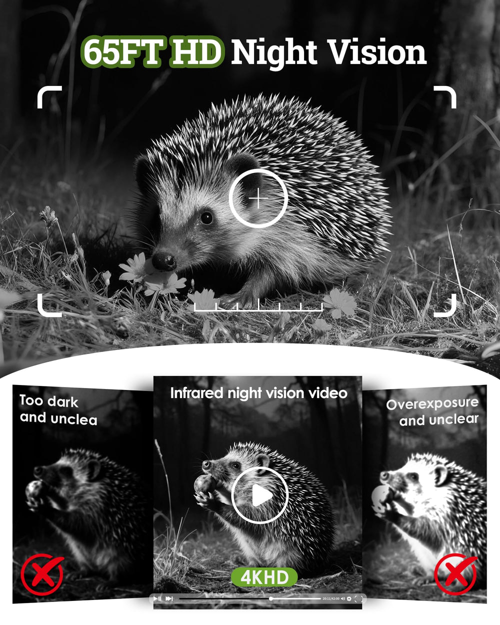 MAXDONE TrailCamGO app control connecting via WiFi/Bluetooth for quick sharing.