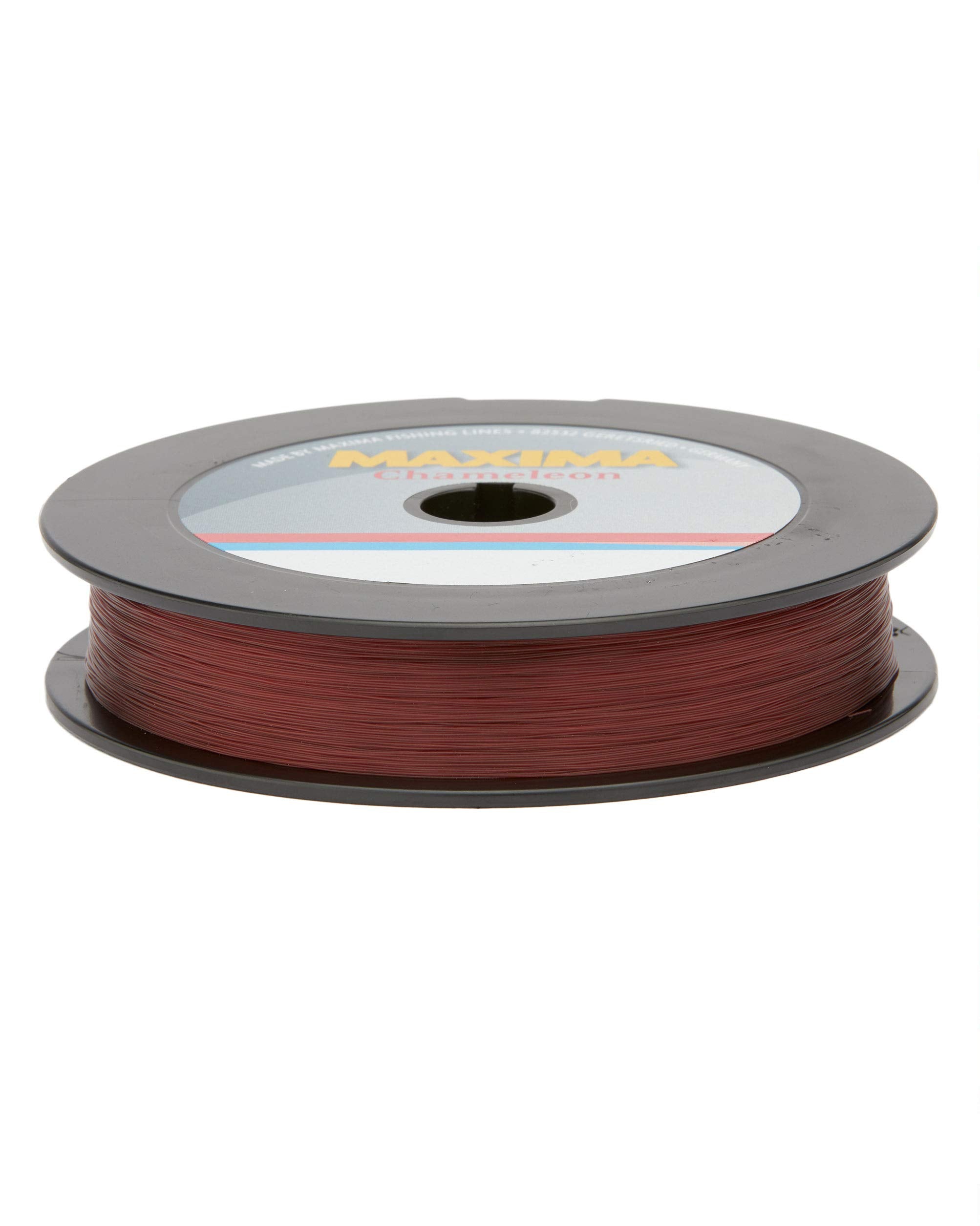 Maxima Chameleon line spool close-up highlighting color-changing stealth for tough conditions.