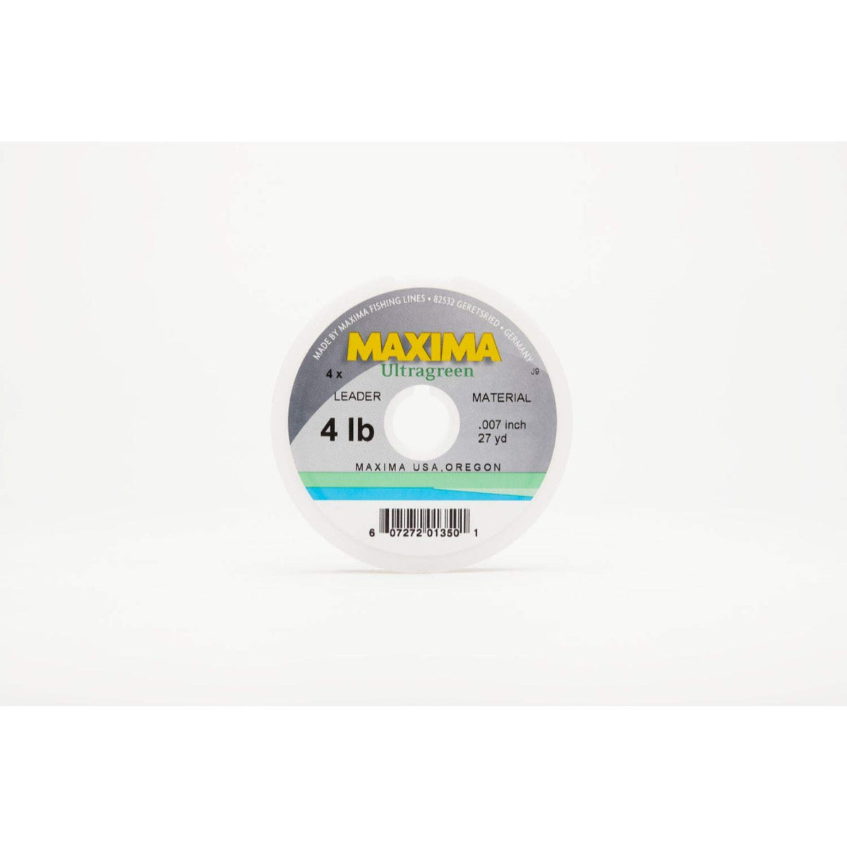 Maxima Ultragreen leader material in moss green; strong, abrasion-resistant performance for reliable fishing leaders.