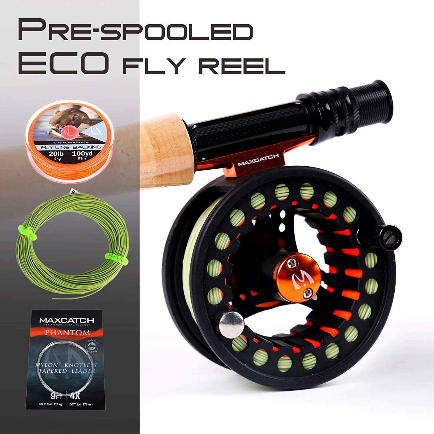 Maximumcatch ECO reel with Teflon drag offers smooth control under pressure.