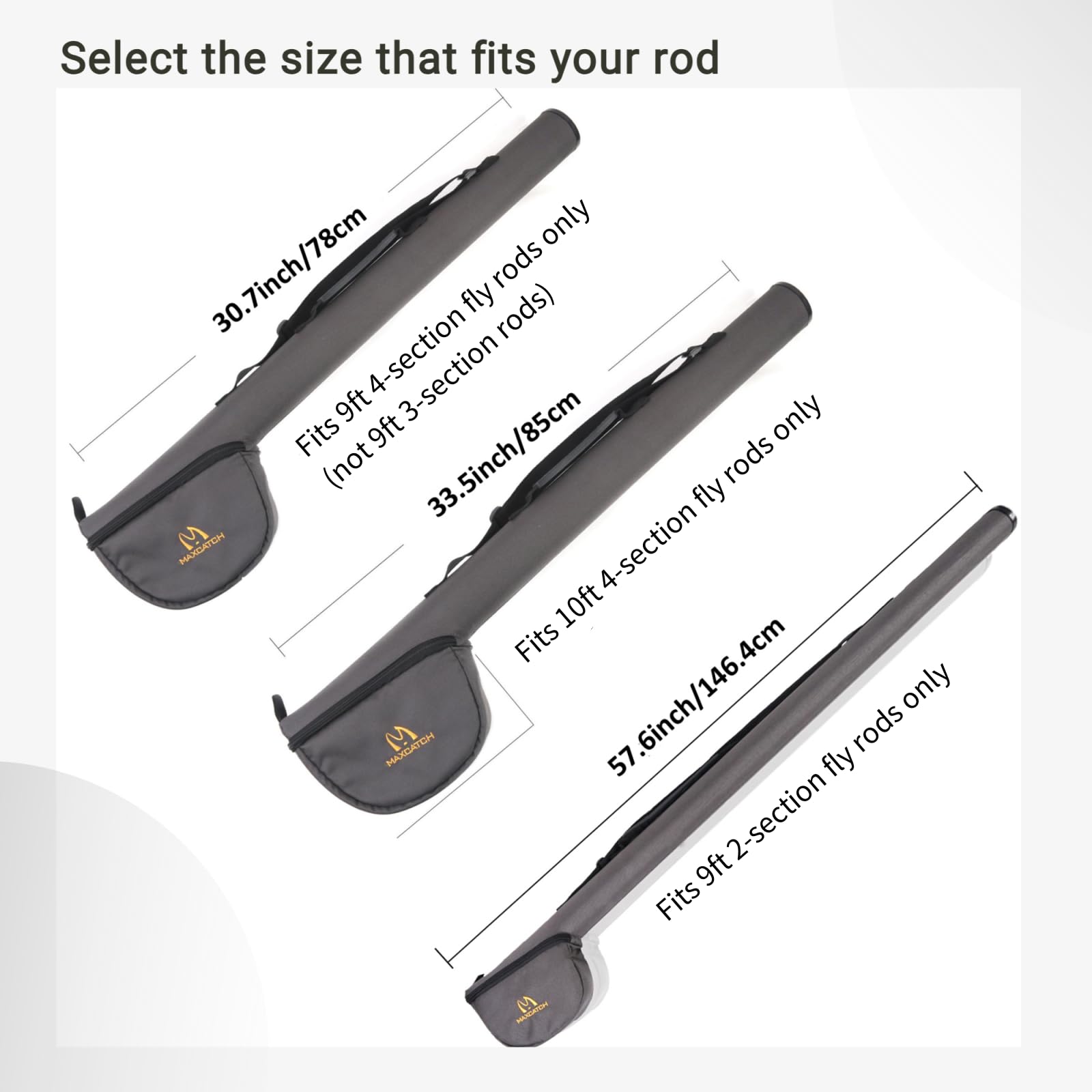 MAXIMUMCATCH adjustable shoulder strap enables comfortable carrying on trails.