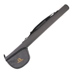 Exterior view of MAXIMUMCATCH Fly Fishing Rod Case with Reel Pouch in gray