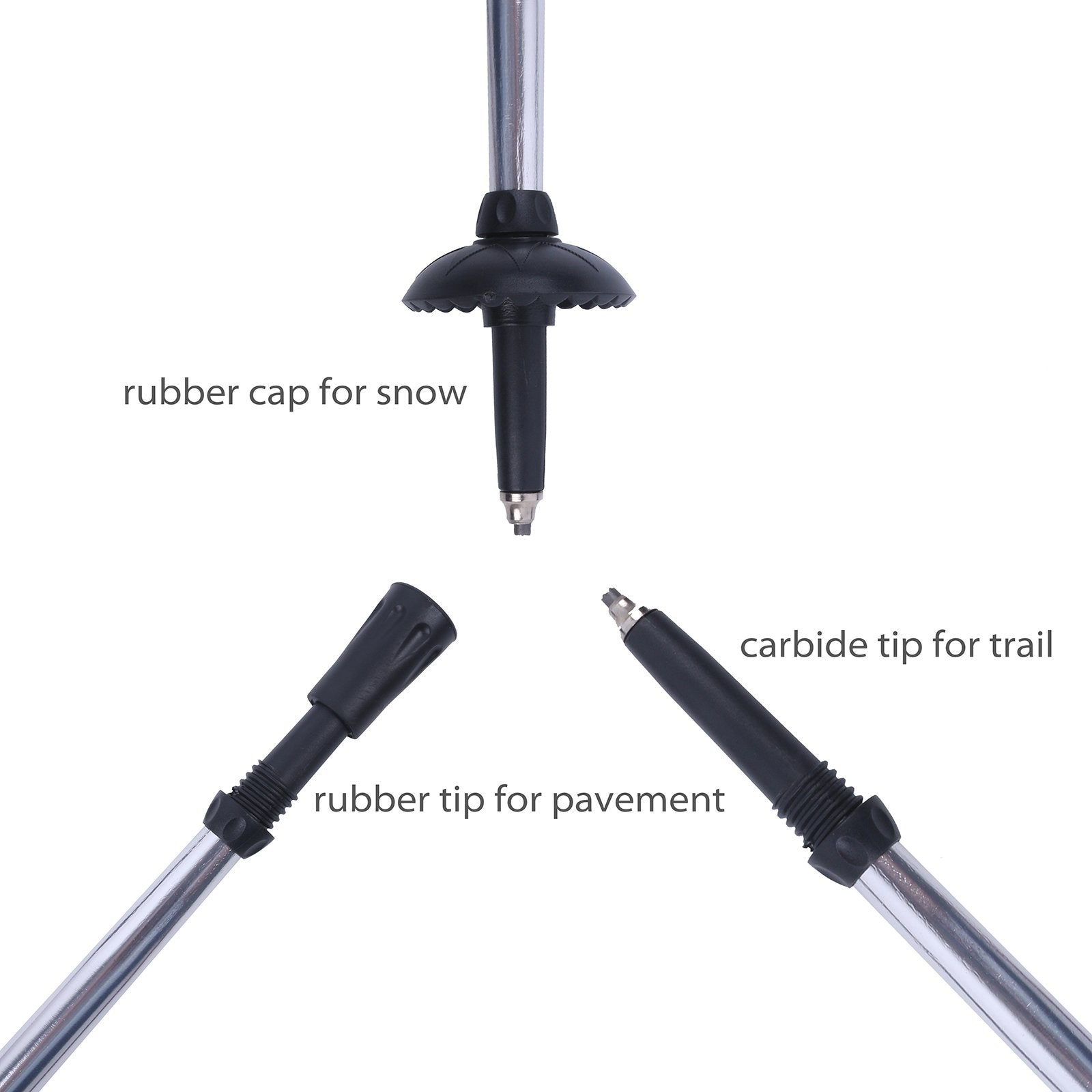 Aluminum and nylon construction with stainless steel wire connector on MAXIMUMCATCH staff