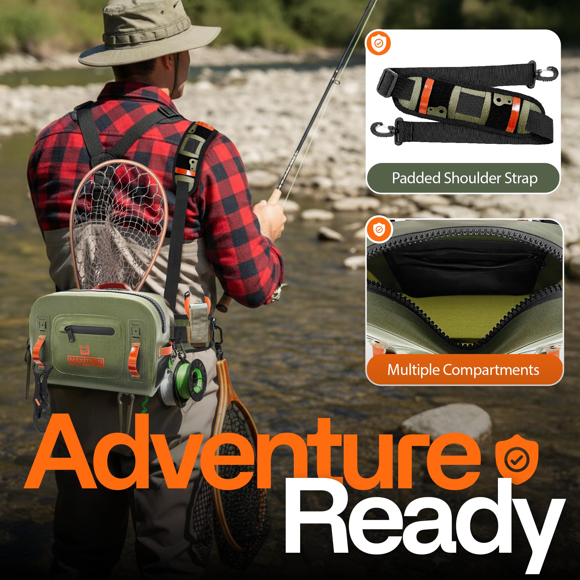 Submersible lumbar pack design by MAXITHAN Lehigh Crossing keeps essential gear within reach.