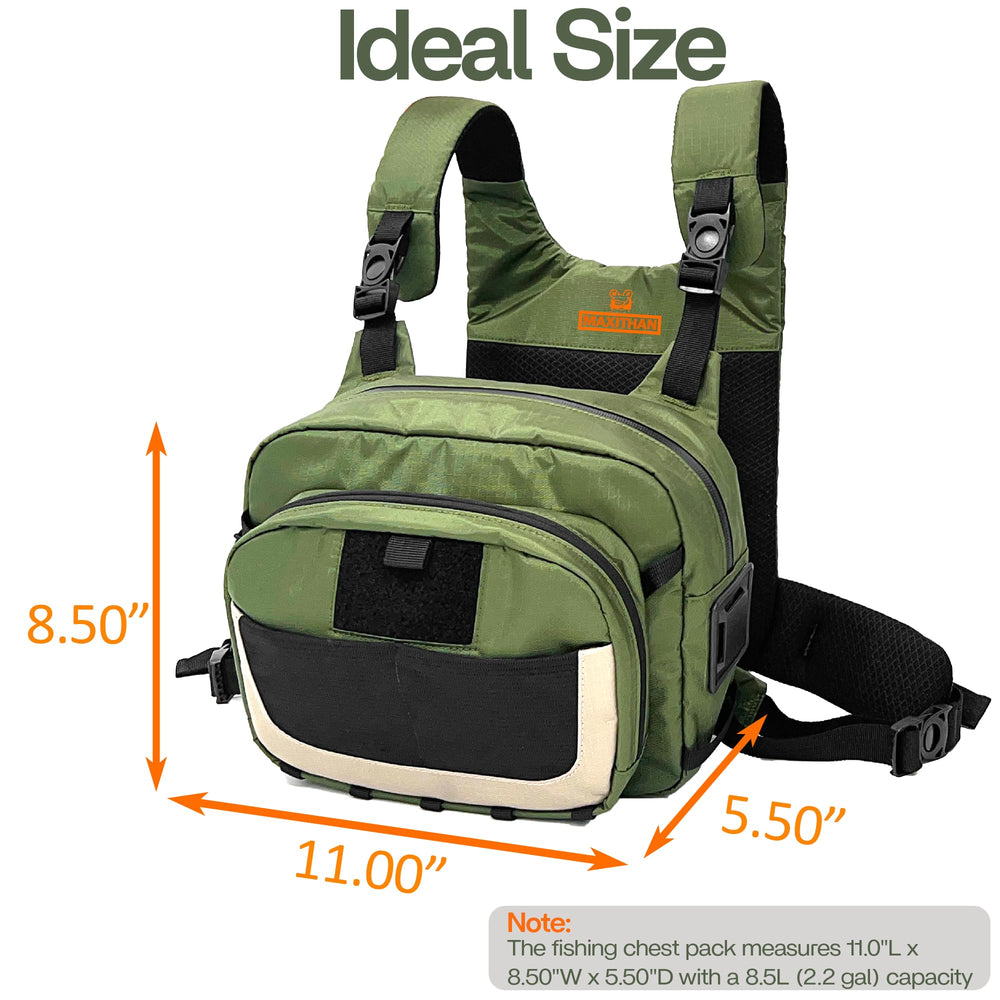 MAXITHAN Whitewater chest pack multiple storage compartments for gear and tools