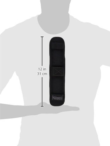 Maxpedition 2-inch shoulder pad strapped on bag demonstrates non-slip support during long carries.