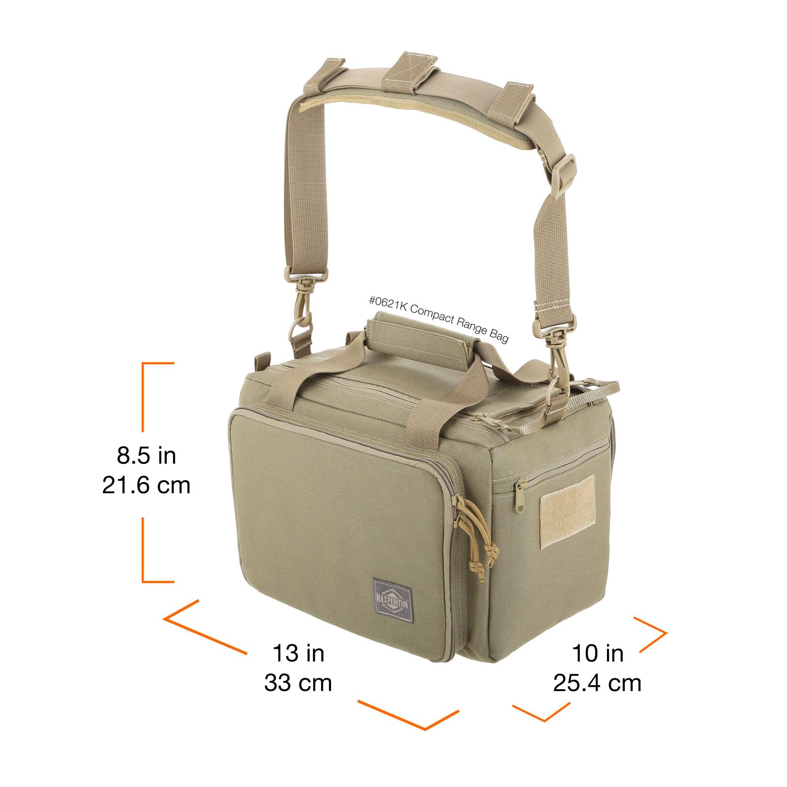 Maxpedition Compact Range Bag removable ammo tote with padded pockets for handguns