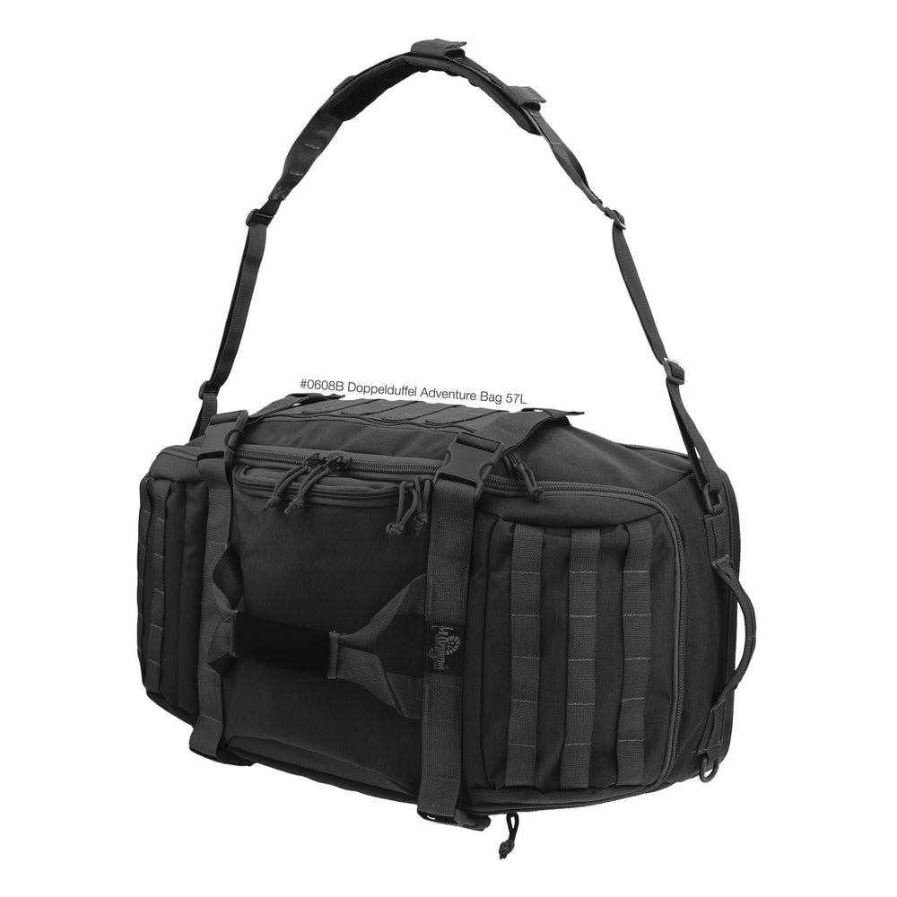 Maxpedition DOPPELDUFFEL padded dividers create flexible zones for gear separation.