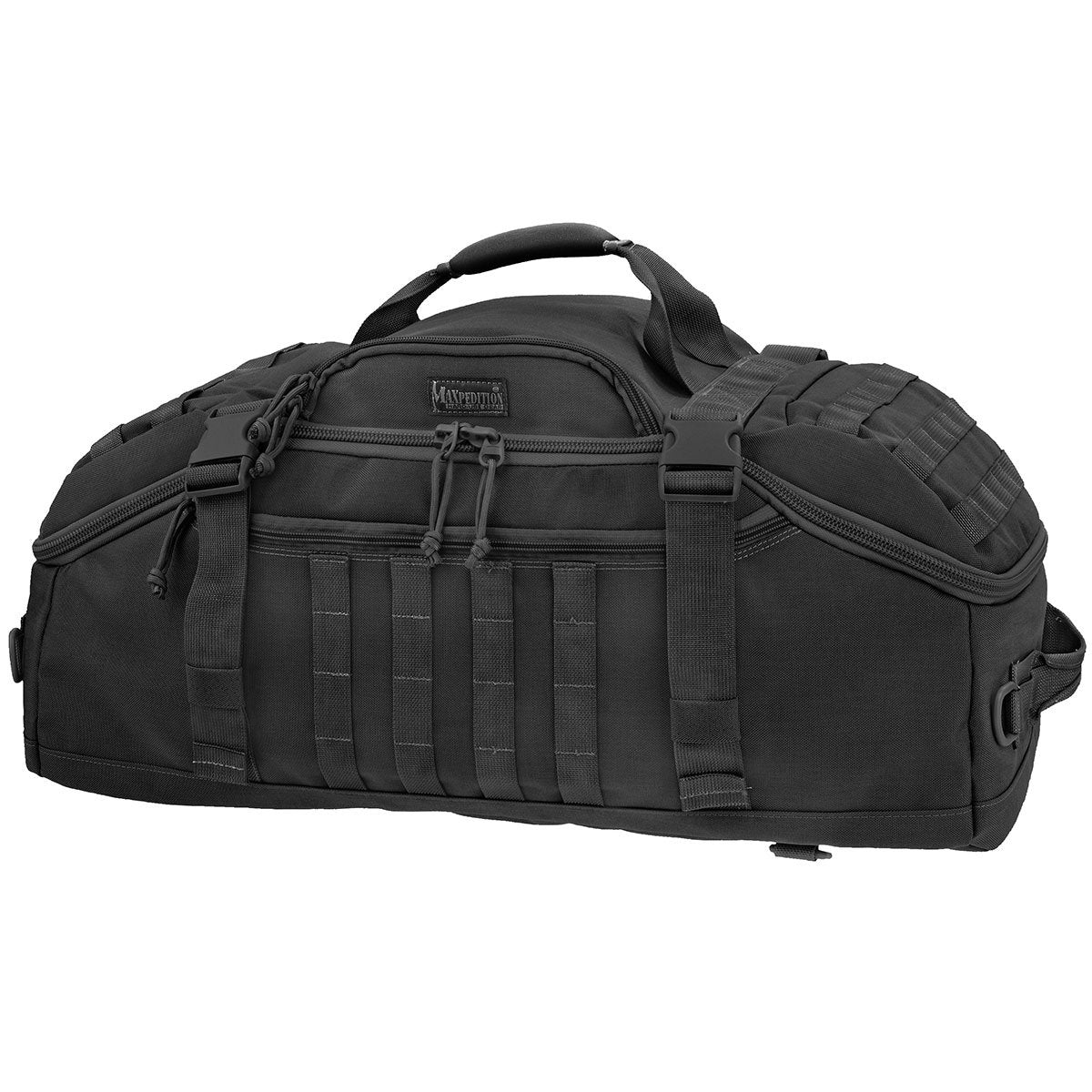 Maxpedition DOPPELDUFFEL removable shoulder strap offers comfortable carry option.