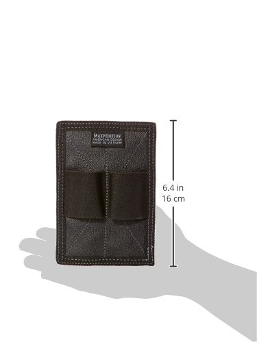 Maxpedition dual mag retention insert black shows elastic loops for mags