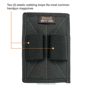 Maxpedition dual mag retention insert black mags organization within pack