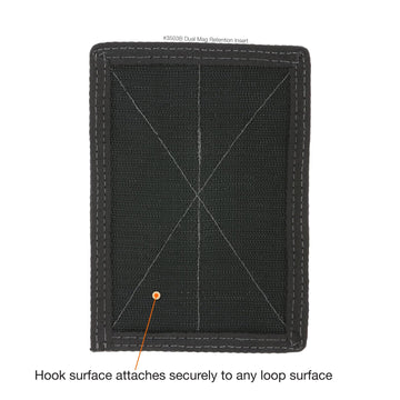 Maxpedition dual mag retention insert black attaches to pack
