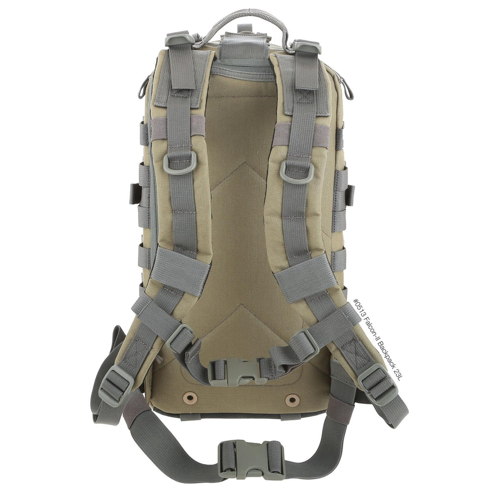 Maxpedition Falcon-II padded shoulder straps for extended wear comfort