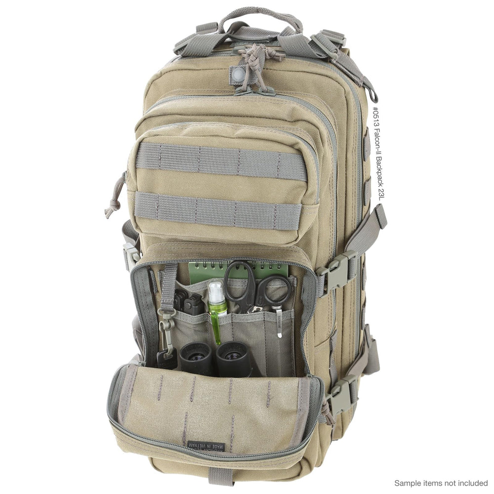 Maxpedition Falcon-II genuine YKK zippers ensure durable operation