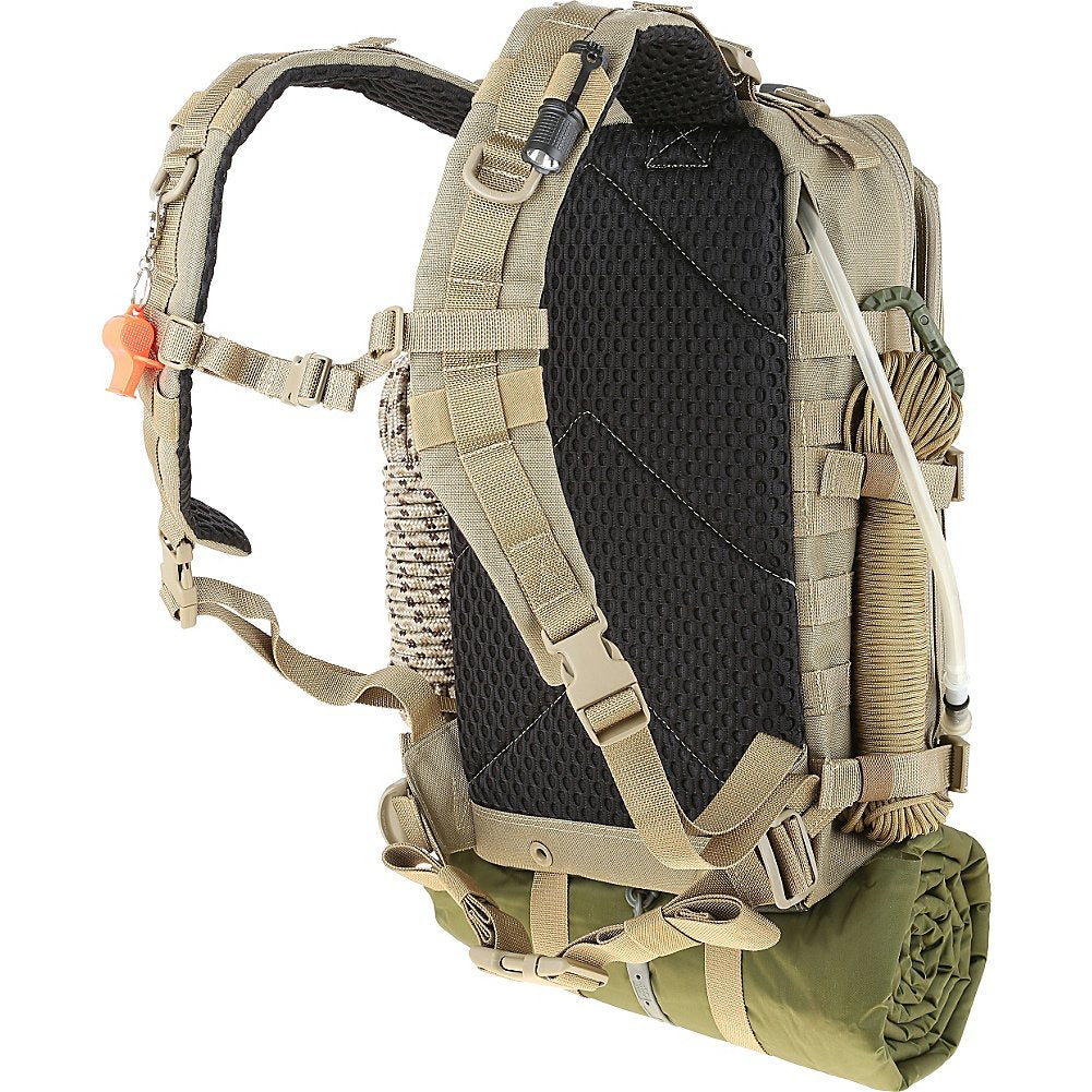 Maxpedition Falcon-III main compartment open shows organized storage options