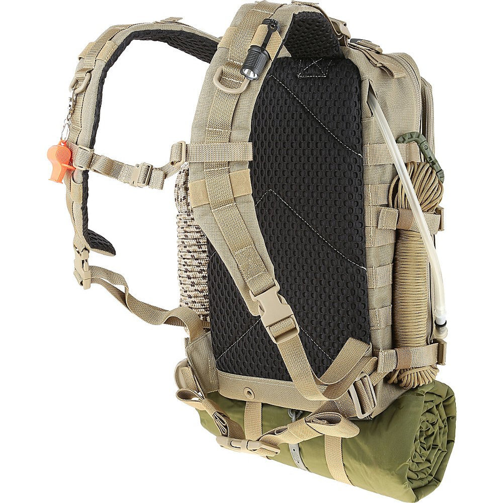 Maxpedition Falcon-III main compartment open shows organized storage options