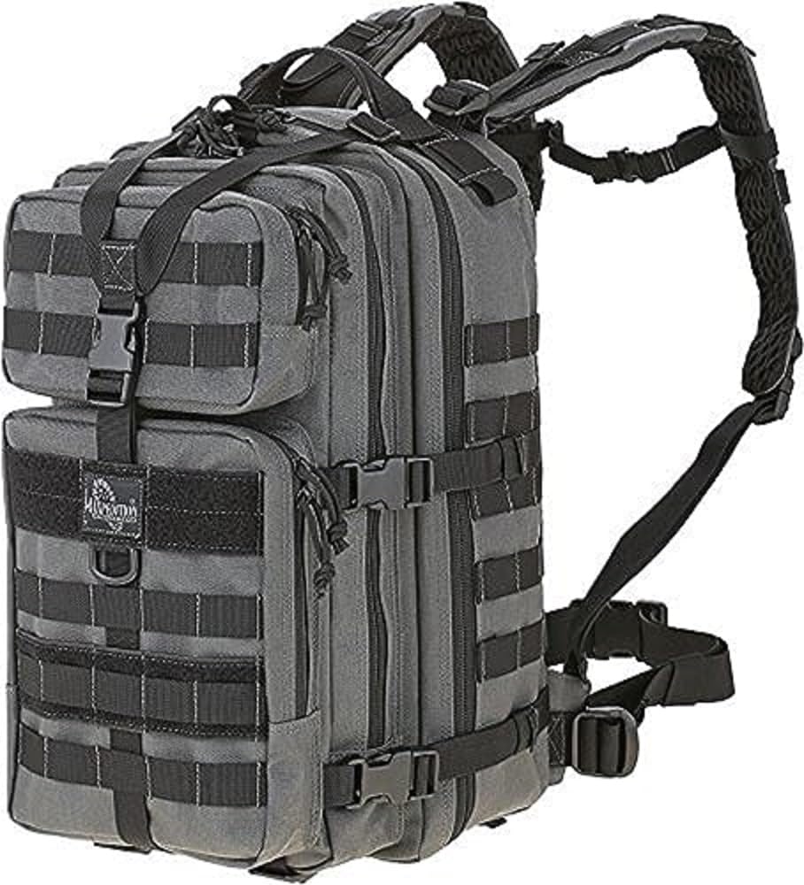 Maxpedition Falcon III backpack front view offers 35L capacity and secure CCW pocket.