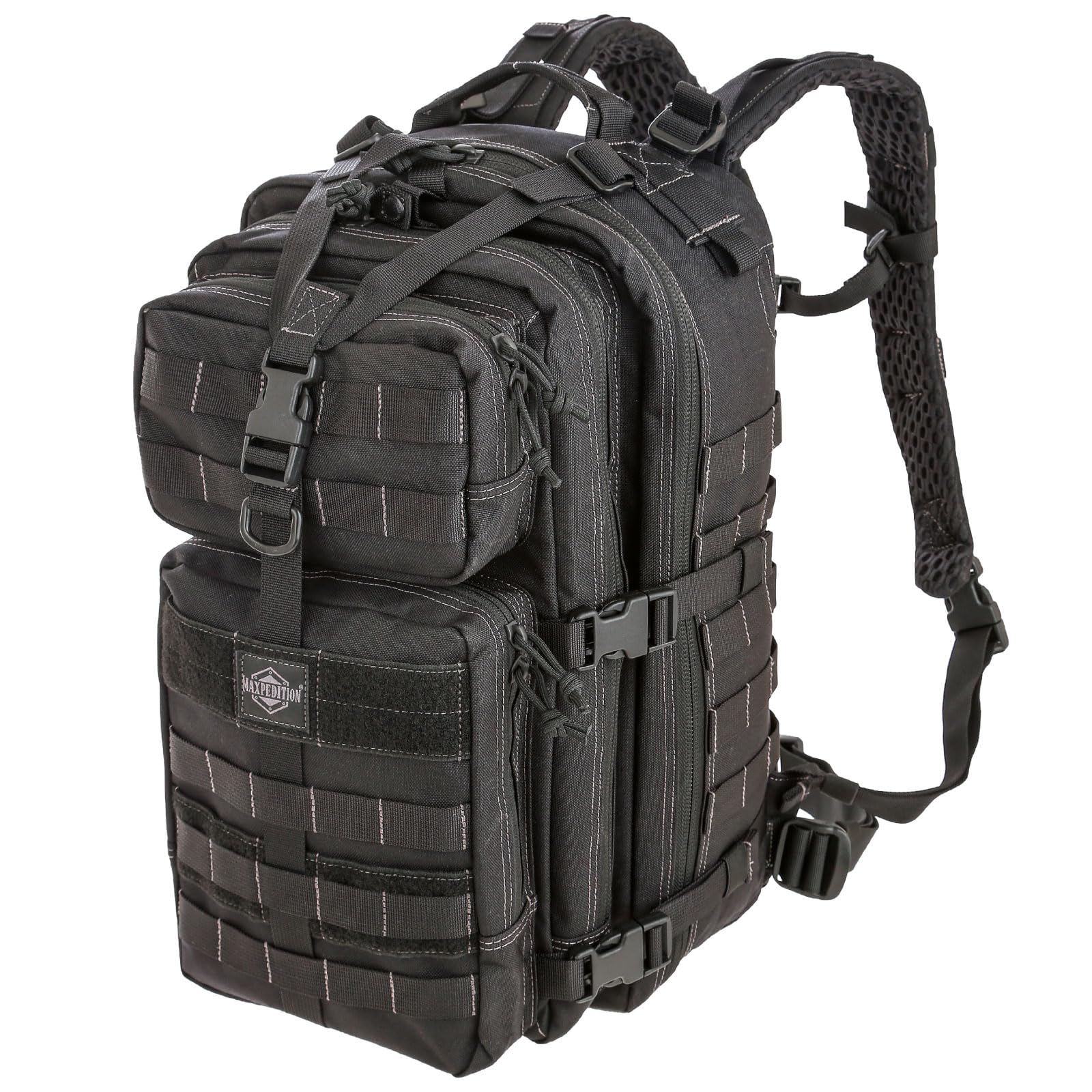 Maxpedition Falcon-III backpack front view showing spacious 35L capacity for daily carry