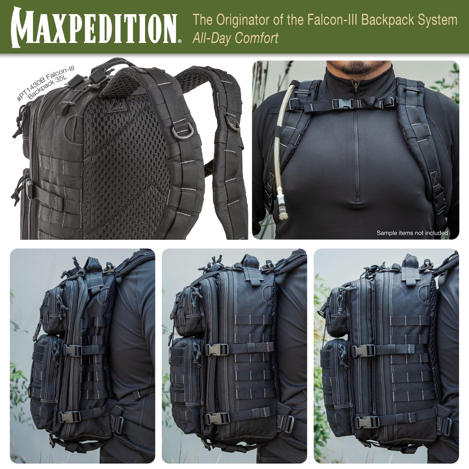 Maxpedition Falcon-III lockable zippers add security for travel and daily use