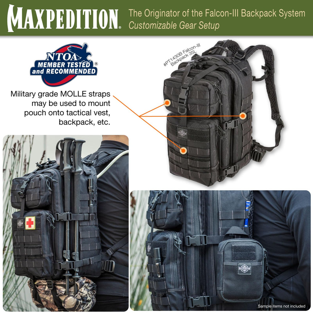 Maxpedition Falcon-III ideal for travel, work, or outdoor adventures