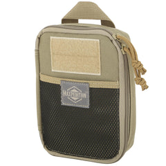 Maxpedition Fatty pocket organizer khaki with full clamshell opening for quick access.
