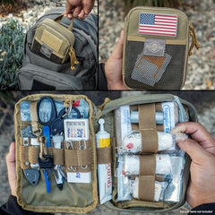 Inside left pocket area with slip pocket, key ring, and elastic divisions.