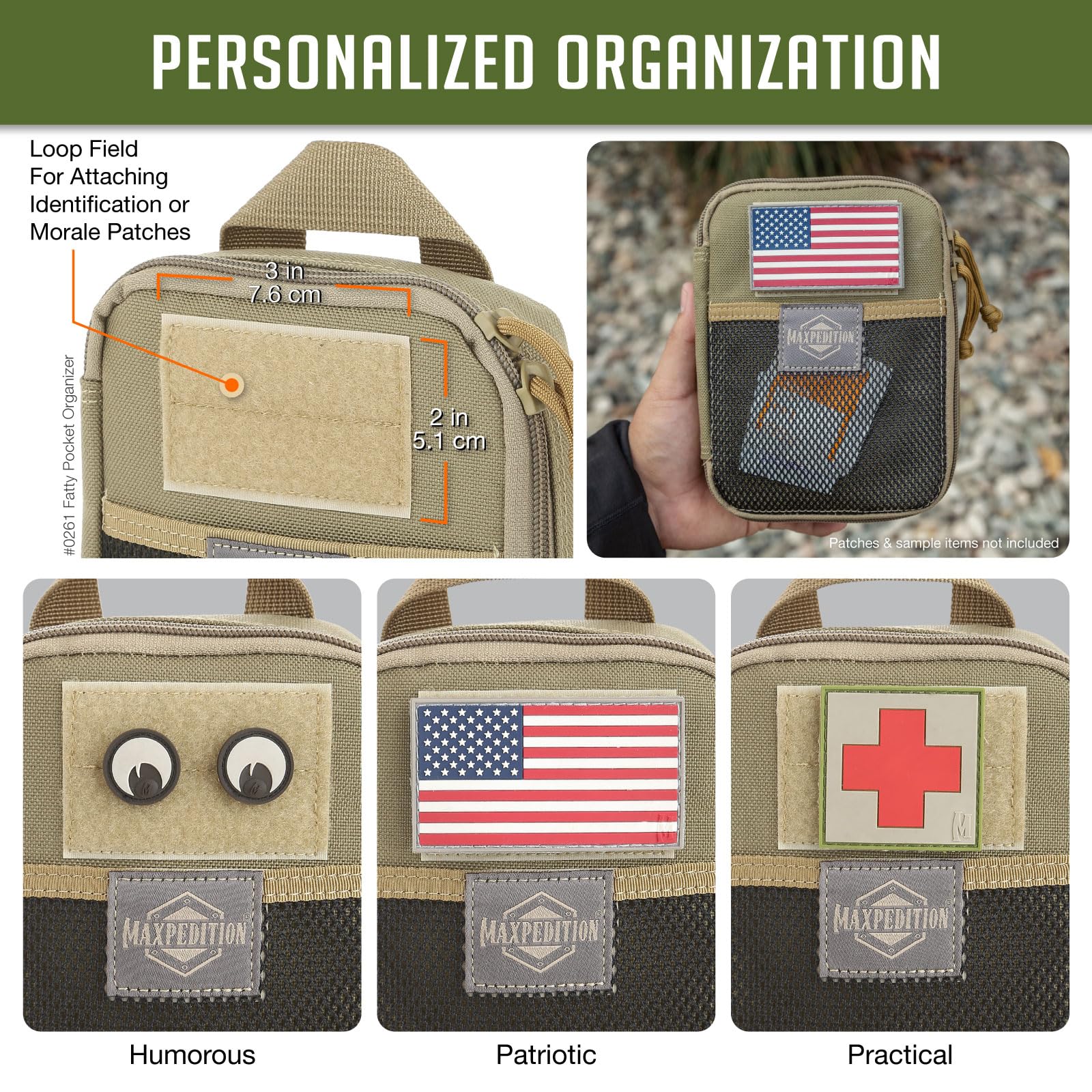 MOLLE-compatible design for modular attachment.