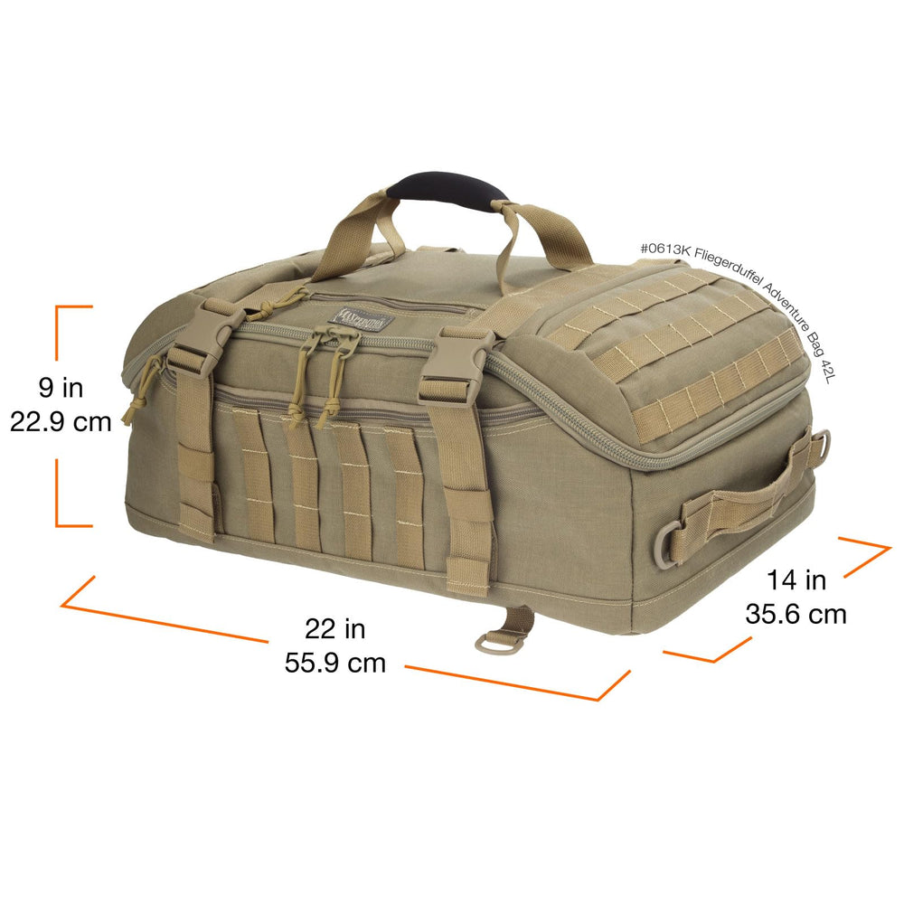 Maxpedition Fliegerduffel PALS attachment webbing for modular gear