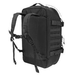 Maxpedition Fliegerduffel Black gear strap secures items during travel.