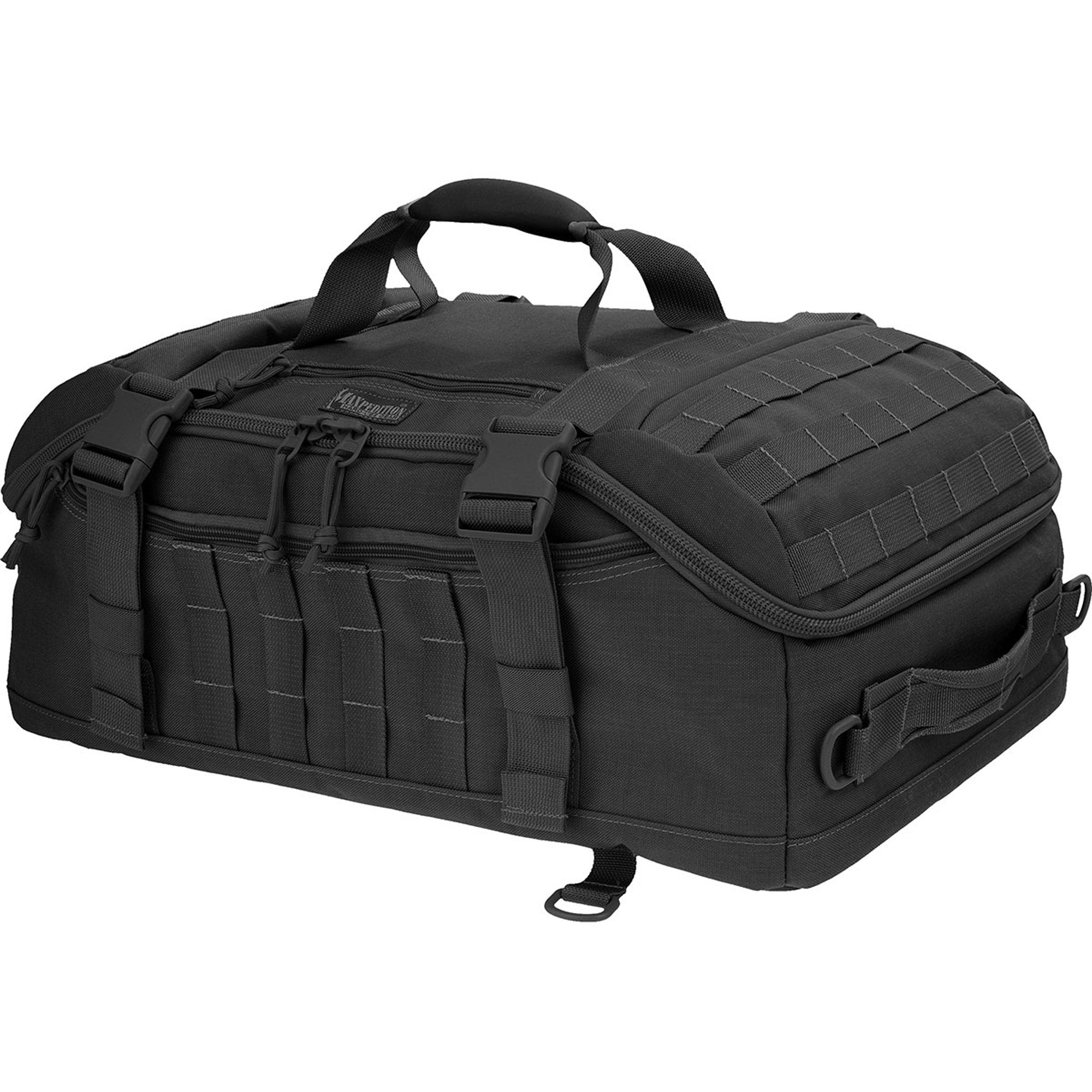Maxpedition Fliegerduffel Black heavy-duty zippers stay reliable on trips.