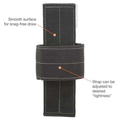 Retention strap close-up showing 2 inch adjustability