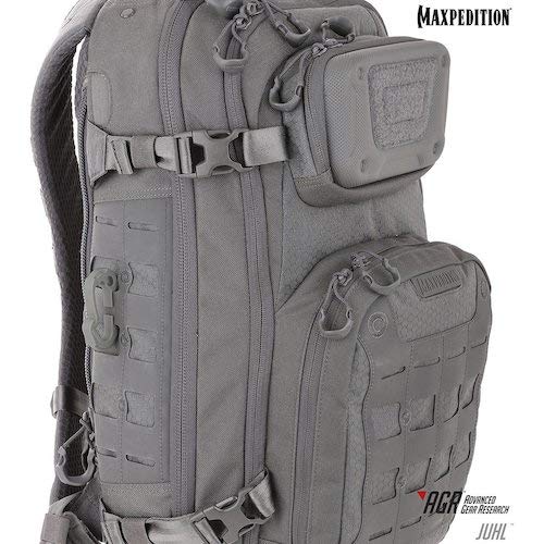 Maxpedition J Utility Hook Large gray pack of four ready to organize gear.