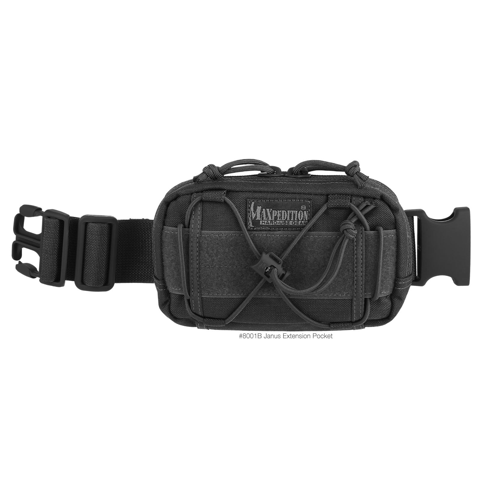 Maxpedition Janus pocket fits compactly while remaining expandable for extra gear