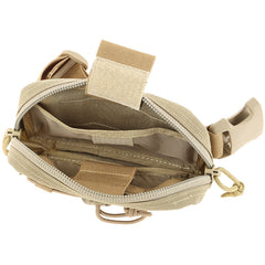 Maxpedition Janus Extension Pocket foliage green zipper detail highlights rugged durability