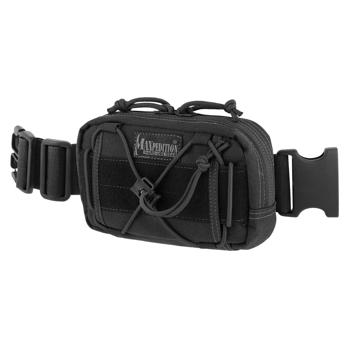 Maxpedition Janus extension pocket front view highlighting compact storage for quick access