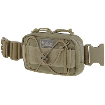Maxpedition Janus Extension Pocket Khaki — front view for compact EDC organization.
