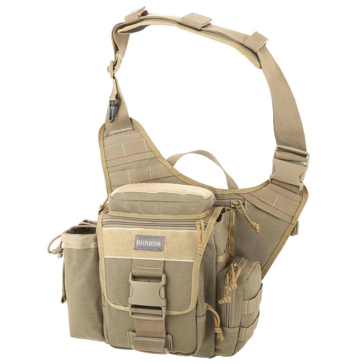 Maxpedition Jumbo Versipack front view highlights rugged build for daily carry.